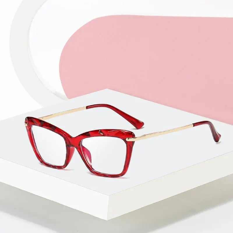 Women's Cat Eye Full Rim Acetate Prescription Glasses 97533 — view 1 | Rx Spectacle