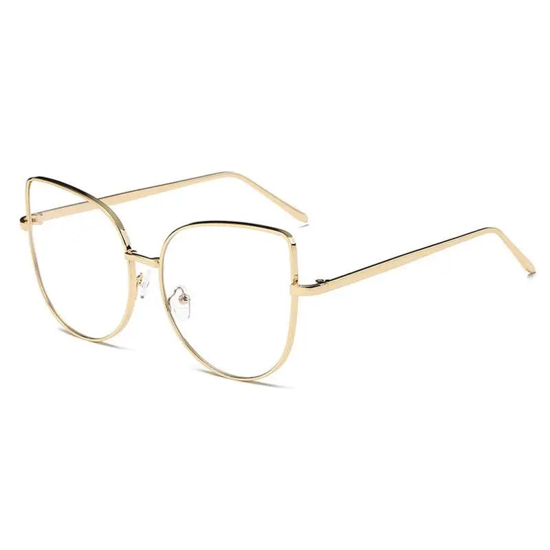 Women's Cat Eye Full Rim Alloy Prescription Glasses 3449 — view 2 | Rx Spectacle