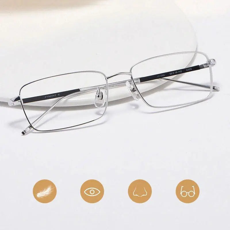 Unisex Full Rim Titanium Prescription Glasses 10109 — view 1 | Rx Spectacle