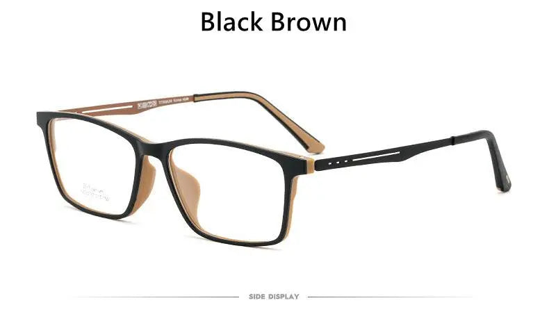 Men's Square Full Rim Titanium Prescription Glasses Y2012 — view 16 | Rx Spectacle
