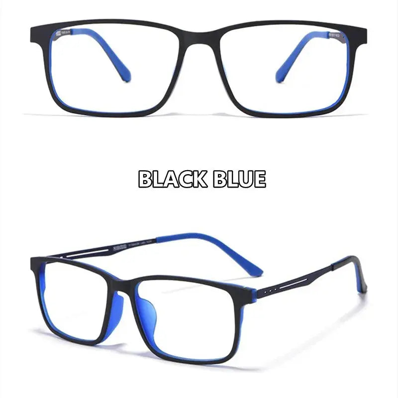 Unisex Square Full Rim Titanium Reading Glasses F3003 — view 7 | Rx Spectacle