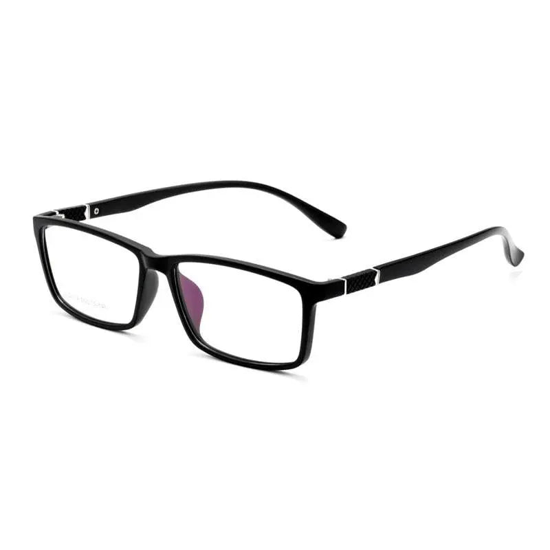 Men's Square Full Rim Resin Prescription Glasses D114 — view 4 | Rx Spectacle