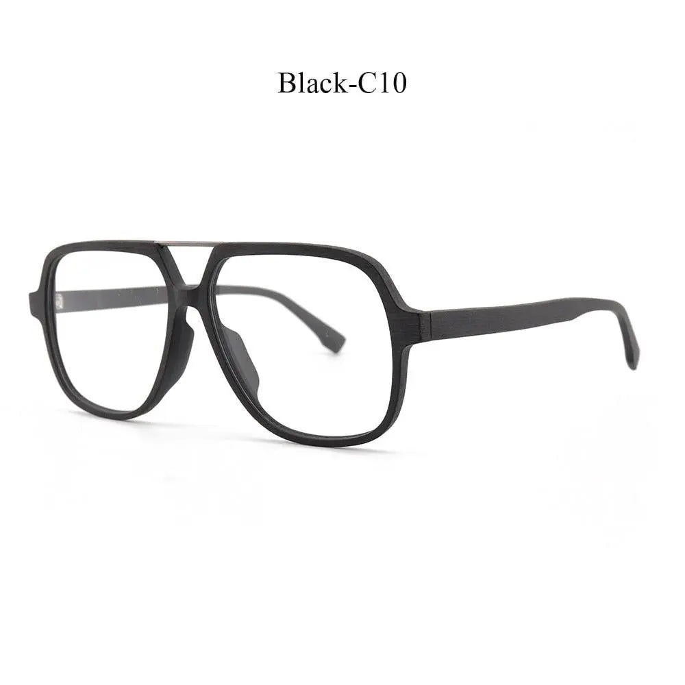 Unisex Full Rim Wood Oversized Prescription Glasses Ps8210 — view 10 | Rx Spectacle