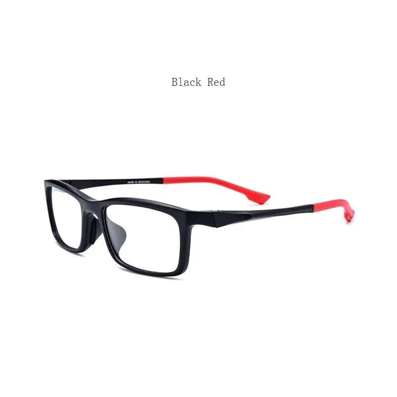 Men's Rectangular Full Rim Titanium Sports Glasses 17209 — view 6 | Rx Spectacle