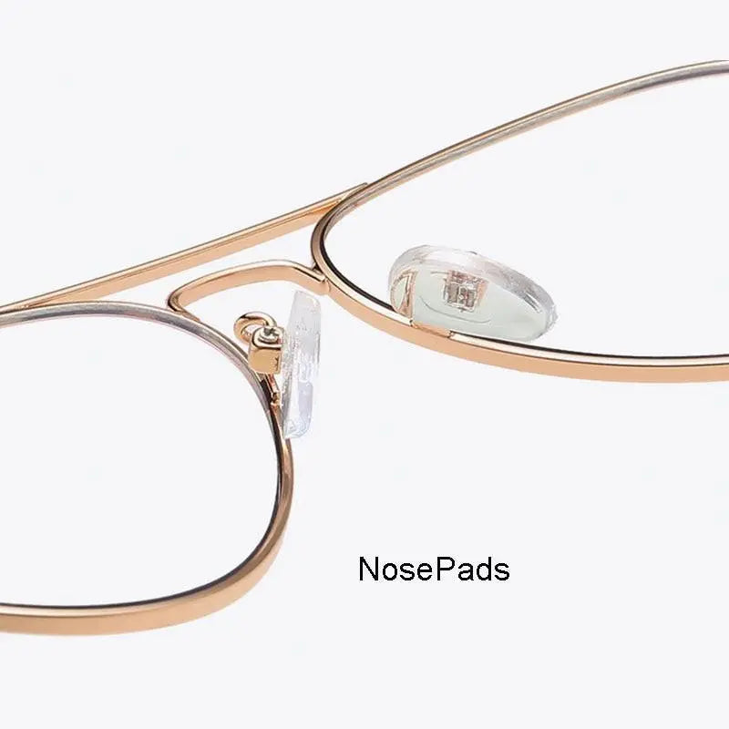 Unisex Round Full Rim Alloy Double Bridge Prescription Glasses 2026 — view 7 | Rx Spectacle