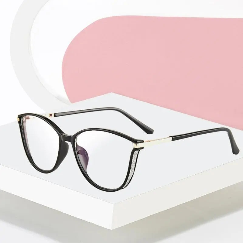 Women's Cat Eye Full Rim TR90 Prescription Glasses 7041 — view 1 | Rx Spectacle