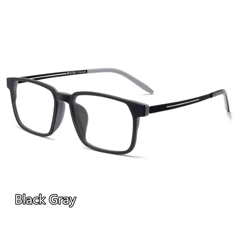 Unisex Square Full Rim Titanium Reading Glasses 88781 — view 7 | Rx Spectacle
