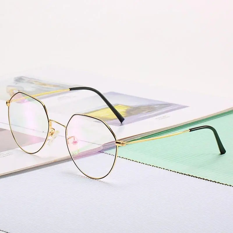 Unisex Round Full Rim Alloy Prescription Glasses 66030 — view 8 | Rx Spectacle