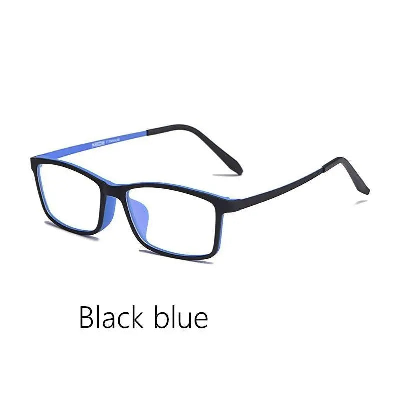 Unisex Square Full Rim Titanium Prescription Glasses HR3048 — view 2 | Rx Spectacle