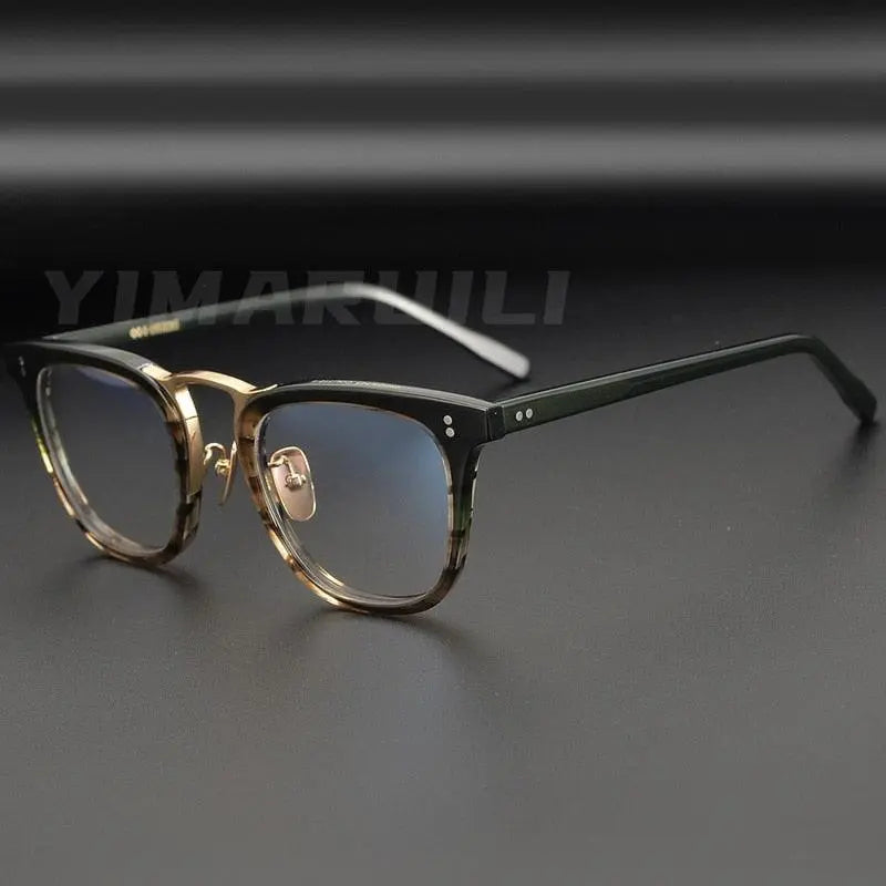 Men's Full Rim Acetate Prescription Glasses Y001 — view 2 | Rx Spectacle