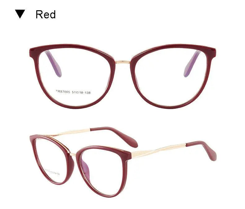 Women's Round Full Rim TR90 Prescription Glasses 7005 — view 20 | Rx Spectacle