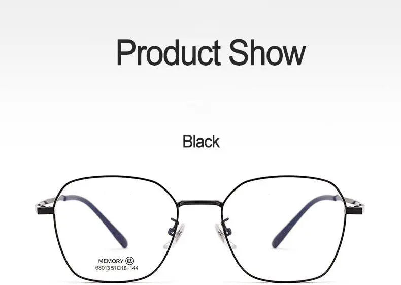 Unisex Polygon Full Rim Alloy Prescription Glasses 68013 — view 15 | Rx Spectacle