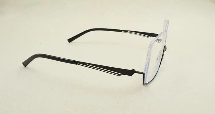 Men's Semi-Rimless Alloy Prescription Glasses YS01 — view 11 | Rx Spectacle