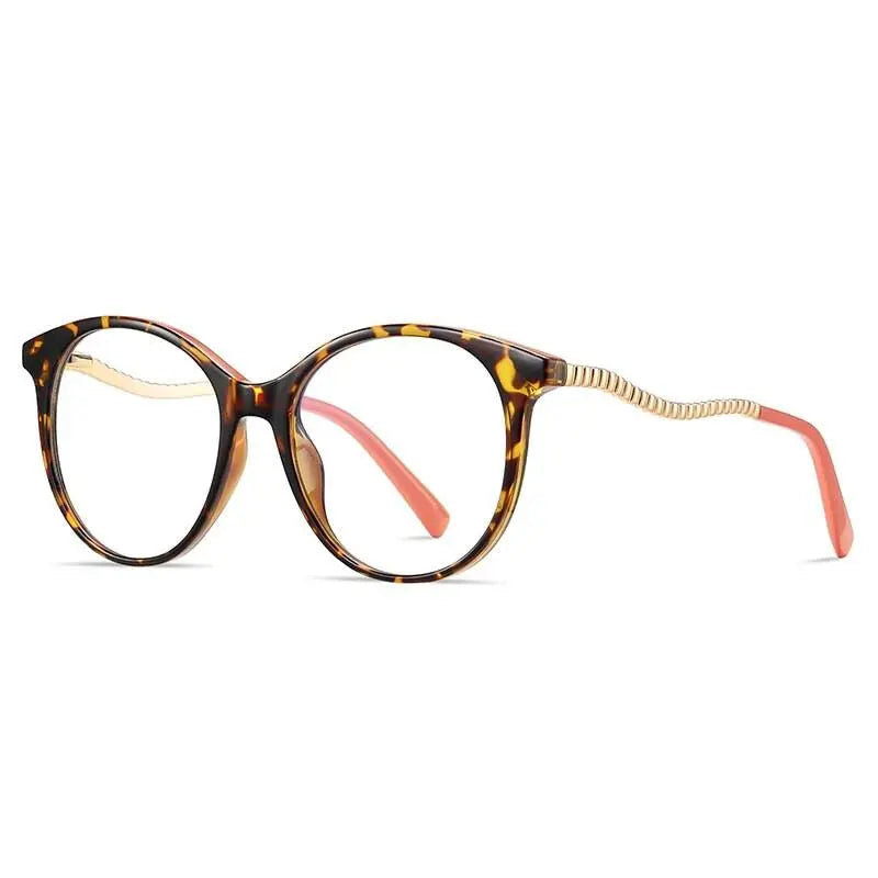 Women's Round Full Rim TR90 Prescription Glasses 2067 — view 7 | Rx Spectacle