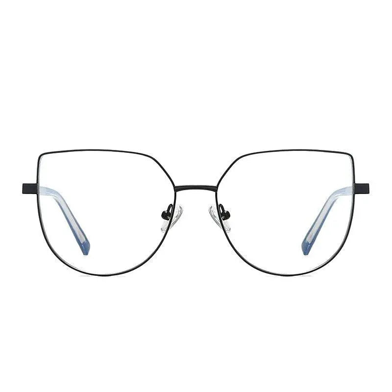 Women's Cat Eye Full Rim Alloy Prescription Glasses 3007 — view 10 | Rx Spectacle