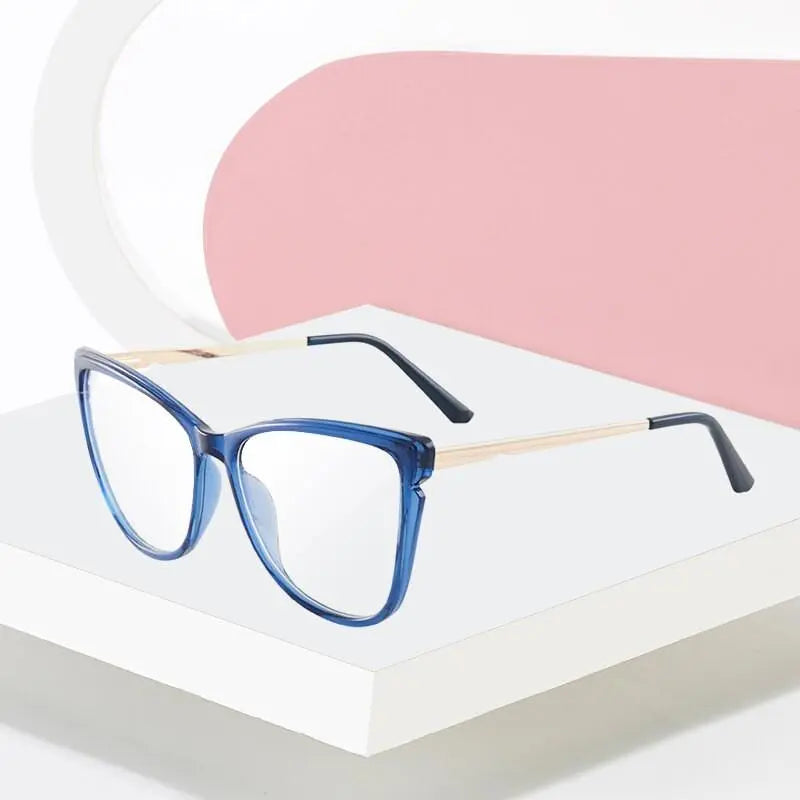 Women's Cat Eye Full Rim TR90 Prescription Glasses 7021 — view 2 | Rx Spectacle