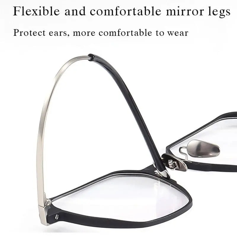 Unisex Full Rim Titanium Prescription Glasses 66004 — view 6 | Rx Spectacle