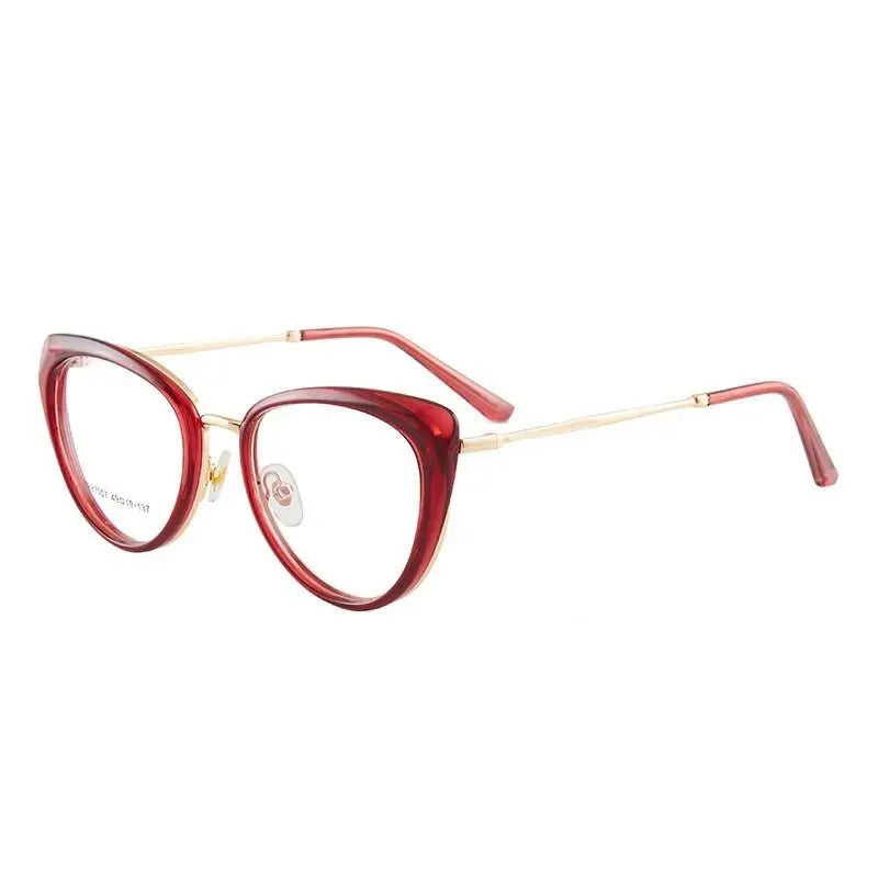 Women's Cat Eye Full Rim TR90 Prescription Glasses 7007 — view 7 | Rx Spectacle