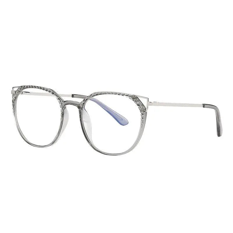 Women's Round Full Rim TR90 Prescription Glasses 2054 — view 3 | Rx Spectacle