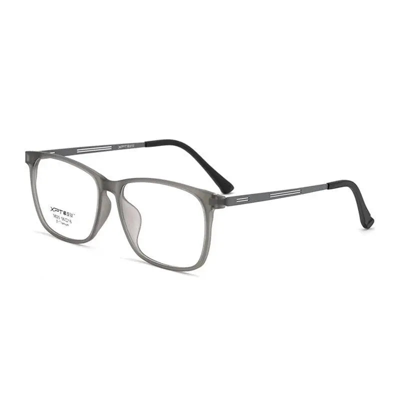 Unisex Square Full Rim Titanium Prescription Glasses 9825 — view 11 | Rx Spectacle