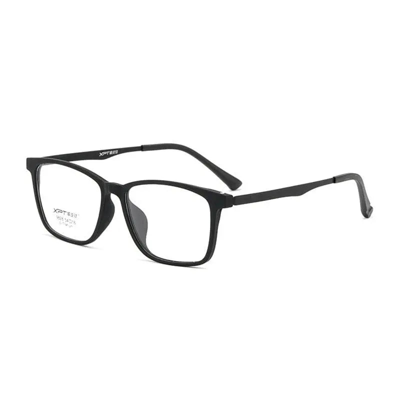 Unisex Square Full Rim Titanium Prescription Glasses 9828 — view 10 | Rx Spectacle