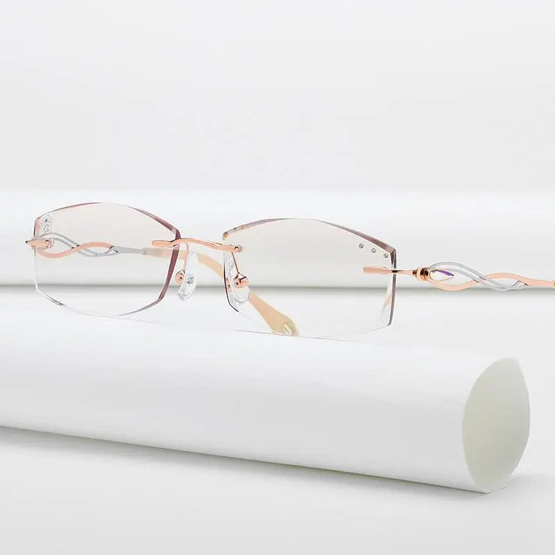 Women's Rimless Titanium Prescription Glasses 88038 — view 1 | Rx Spectacle