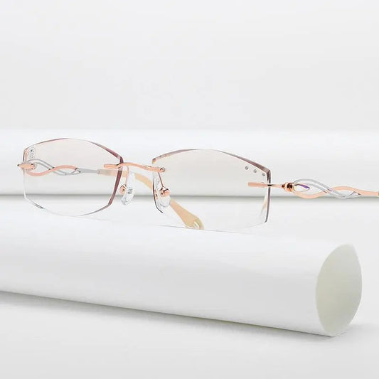 Women's Rimless Titanium Prescription Glasses 88038 — view 1 | Rx Spectacle