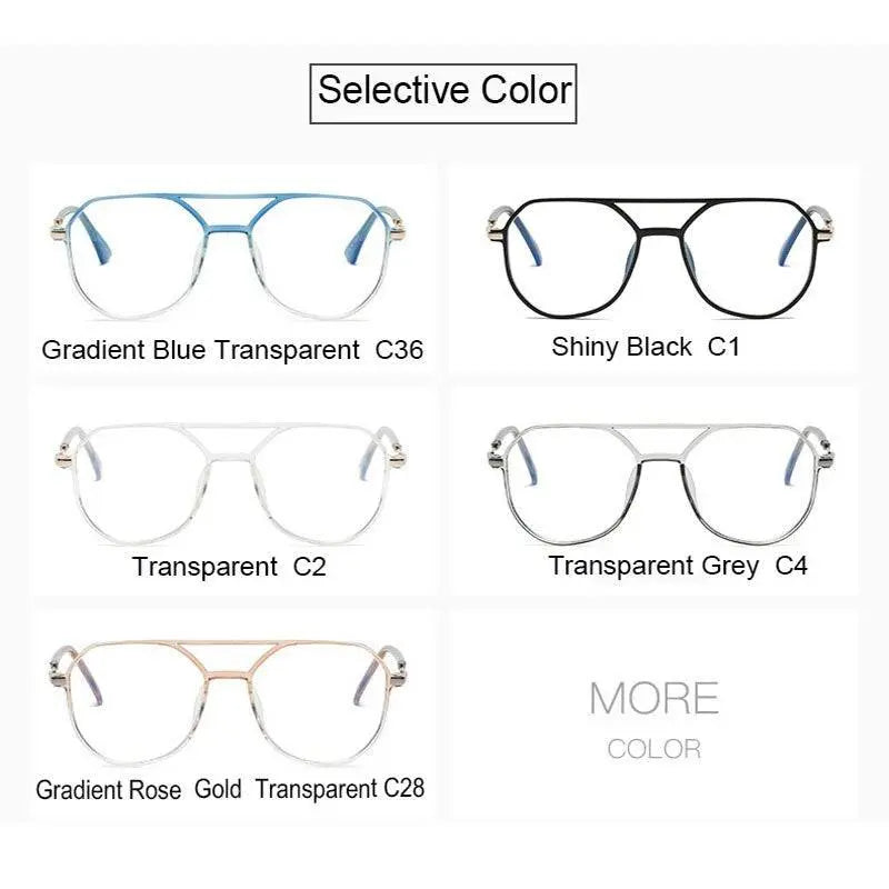 Unisex Square Full Rim Acetate Double Bridge Prescription Glasses 30062 — view 8 | Rx Spectacle