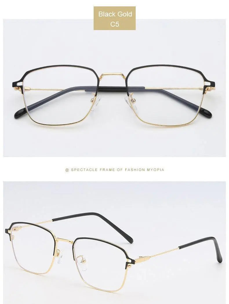 Unisex Square Full Rim Alloy Prescription Glasses 5006 — view 16 | Rx Spectacle