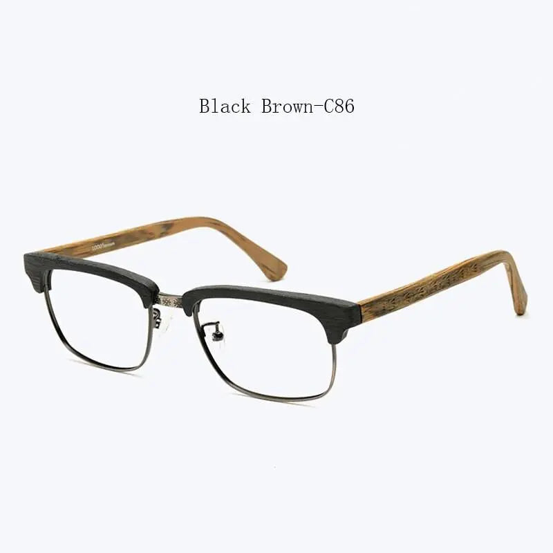 Men's Square Full Rim Titanium Prescription Glasses Ta12321 — view 7 | Rx Spectacle