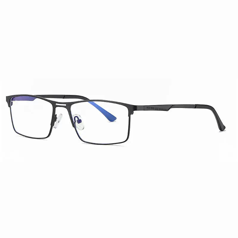 Men's Square Full Rim Alloy Prescription Glasses 59099 — view 4 | Rx Spectacle
