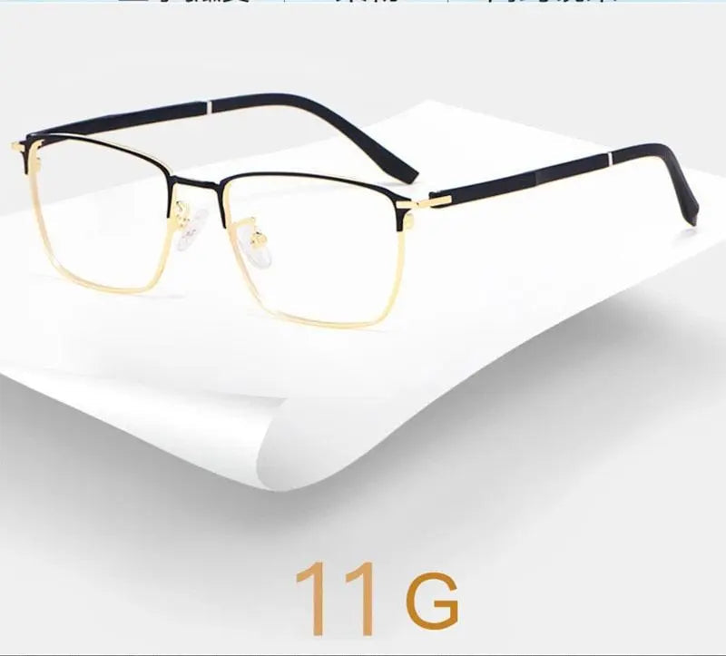Unisex Square Full Rim Alloy Prescription Glasses 3007 — view 9 | Rx Spectacle
