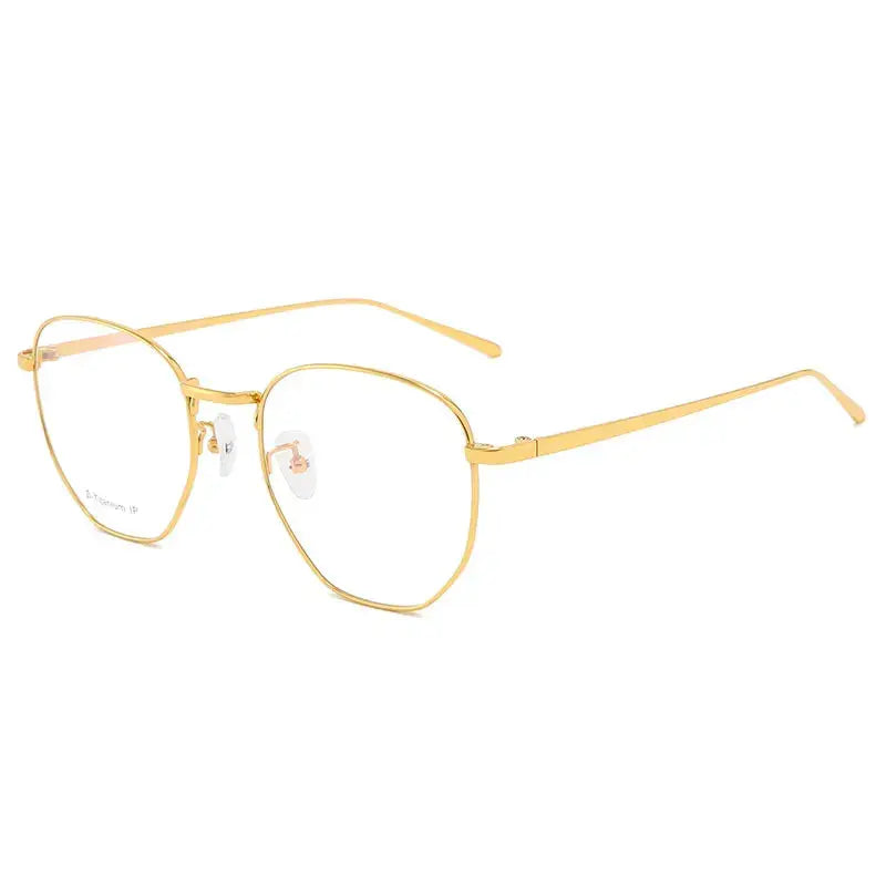 Men's Round Full Rim Alloy Prescription Glasses 1814 — view 5 | Rx Spectacle