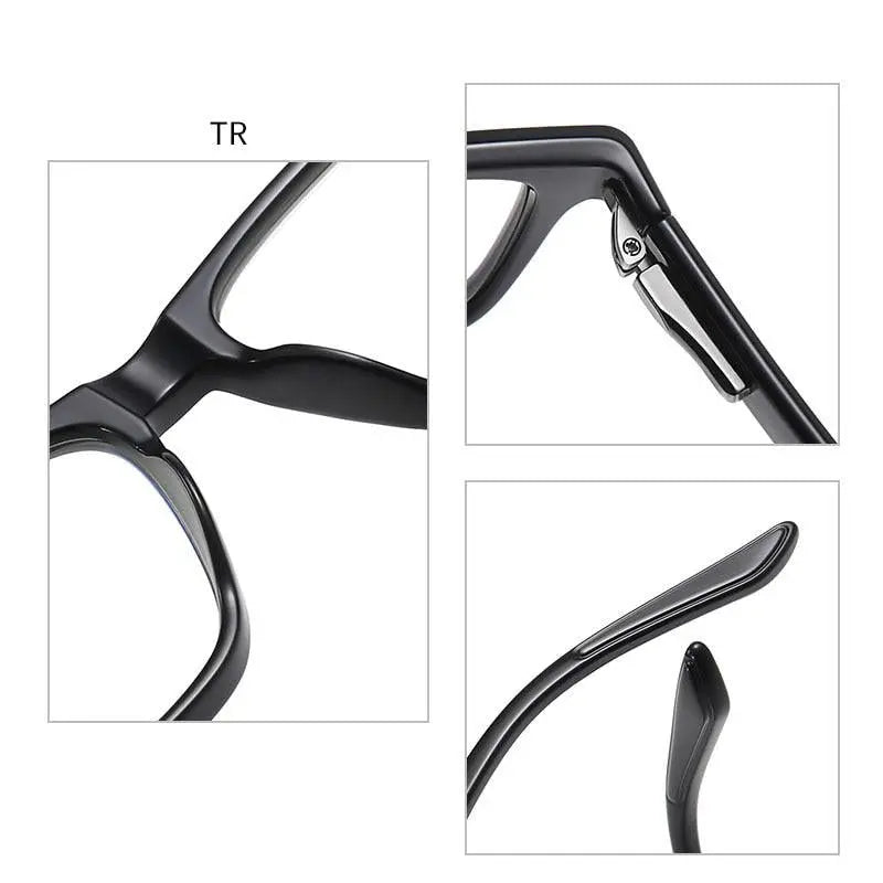 Unisex Square Full Rim TR90 Prescription Glasses 2321 — view 7 | Rx Spectacle
