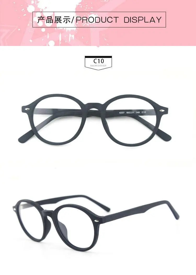 Unisex Round Full Rim Wood Prescription Glasses 4237 — view 17 | Rx Spectacle