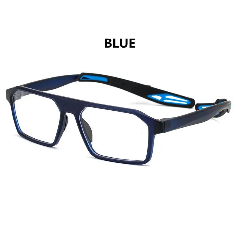 Unisex Square Full Rim TR90 Sports Glasses 1218 — view 9 | Rx Spectacle