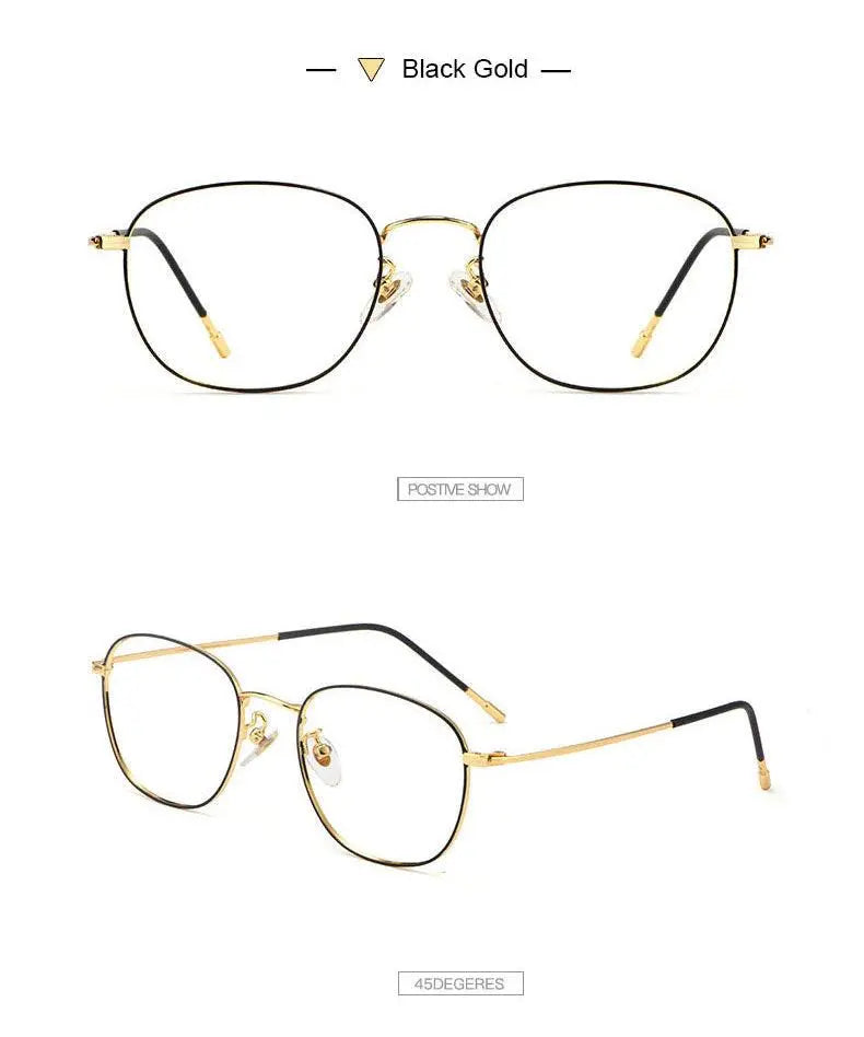 Unisex Round Full Rim Titanium Prescription Glasses 8822x — view 14 | Rx Spectacle