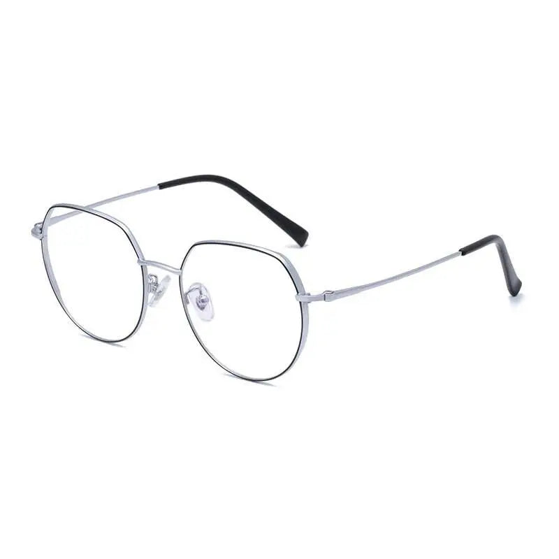 Unisex Round Full Rim Alloy Prescription Glasses 1121 — view 6 | Rx Spectacle