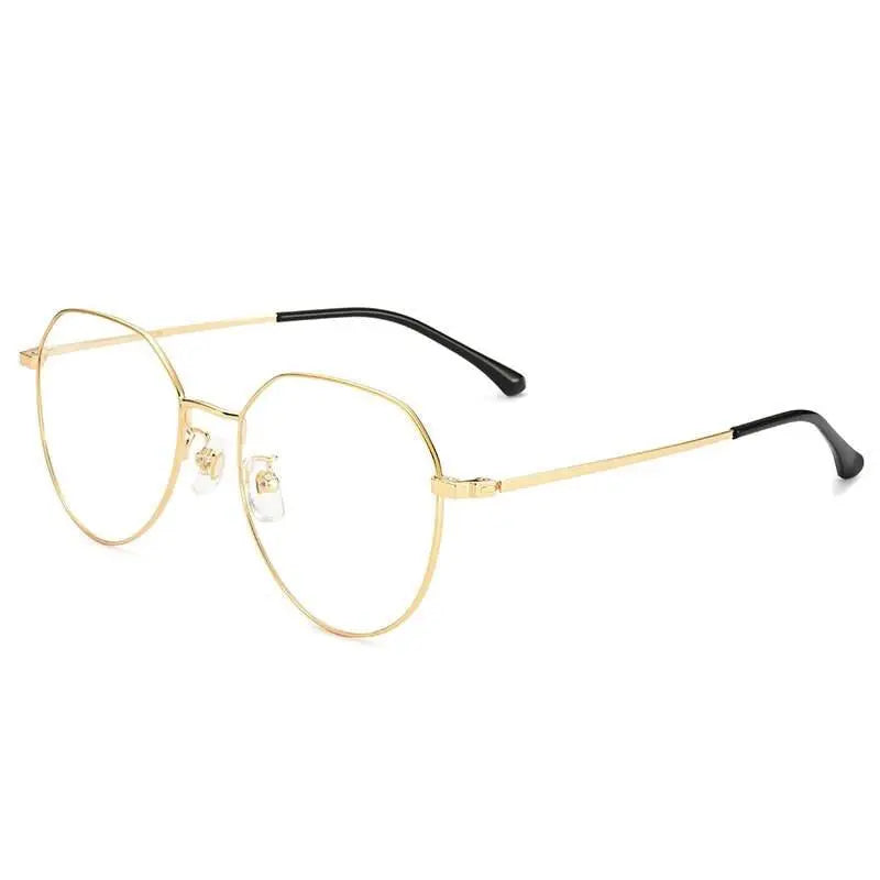 Unisex Oval Full Rim Titanium Prescription Glasses 89180 — view 11 | Rx Spectacle