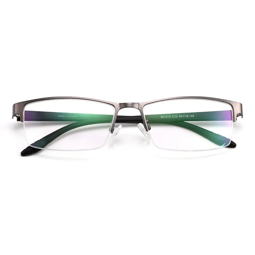 Men's Full Rim Alloy Oversized Prescription Glasses S61012 — view 4 | Rx Spectacle