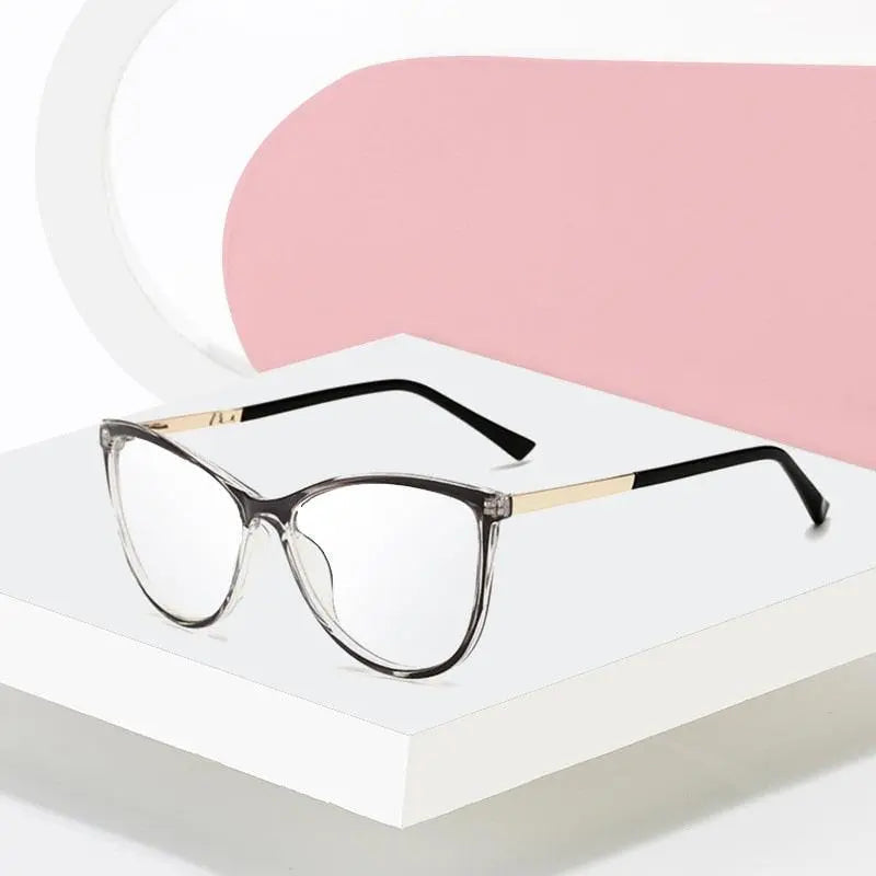 Unisex Cat Eye Full Rim Alloy Prescription Glasses 32002 — view 2 | Rx Spectacle