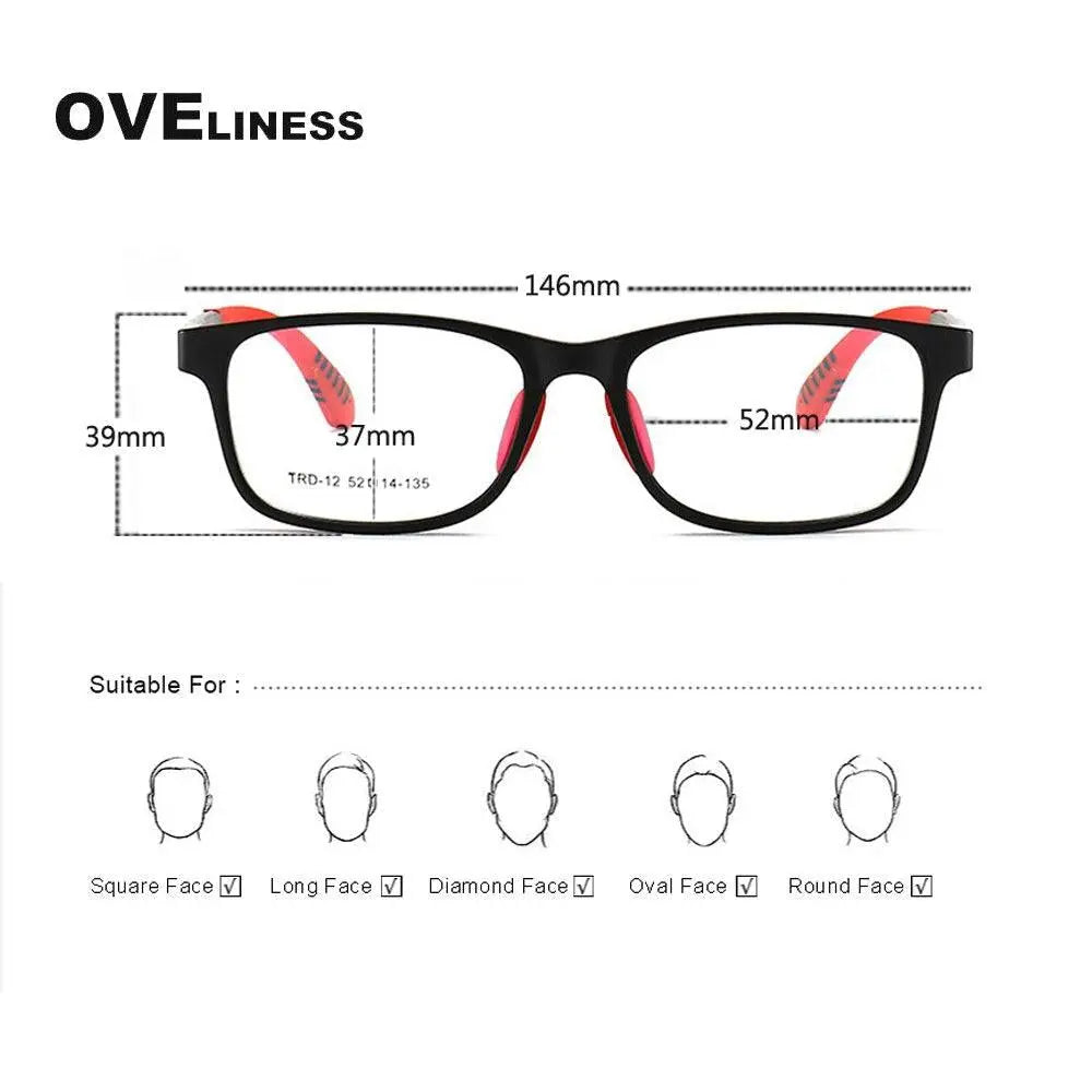 Unisex Square Full Rim Titanium Prescription Glasses Oltrd12p — view 12 | Rx Spectacle