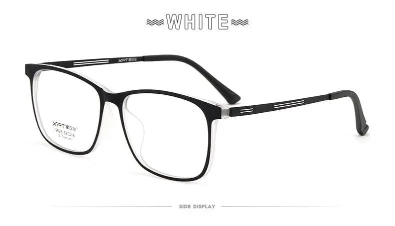 Unisex Square Full Rim Titanium Prescription Glasses 9825 — view 18 | Rx Spectacle