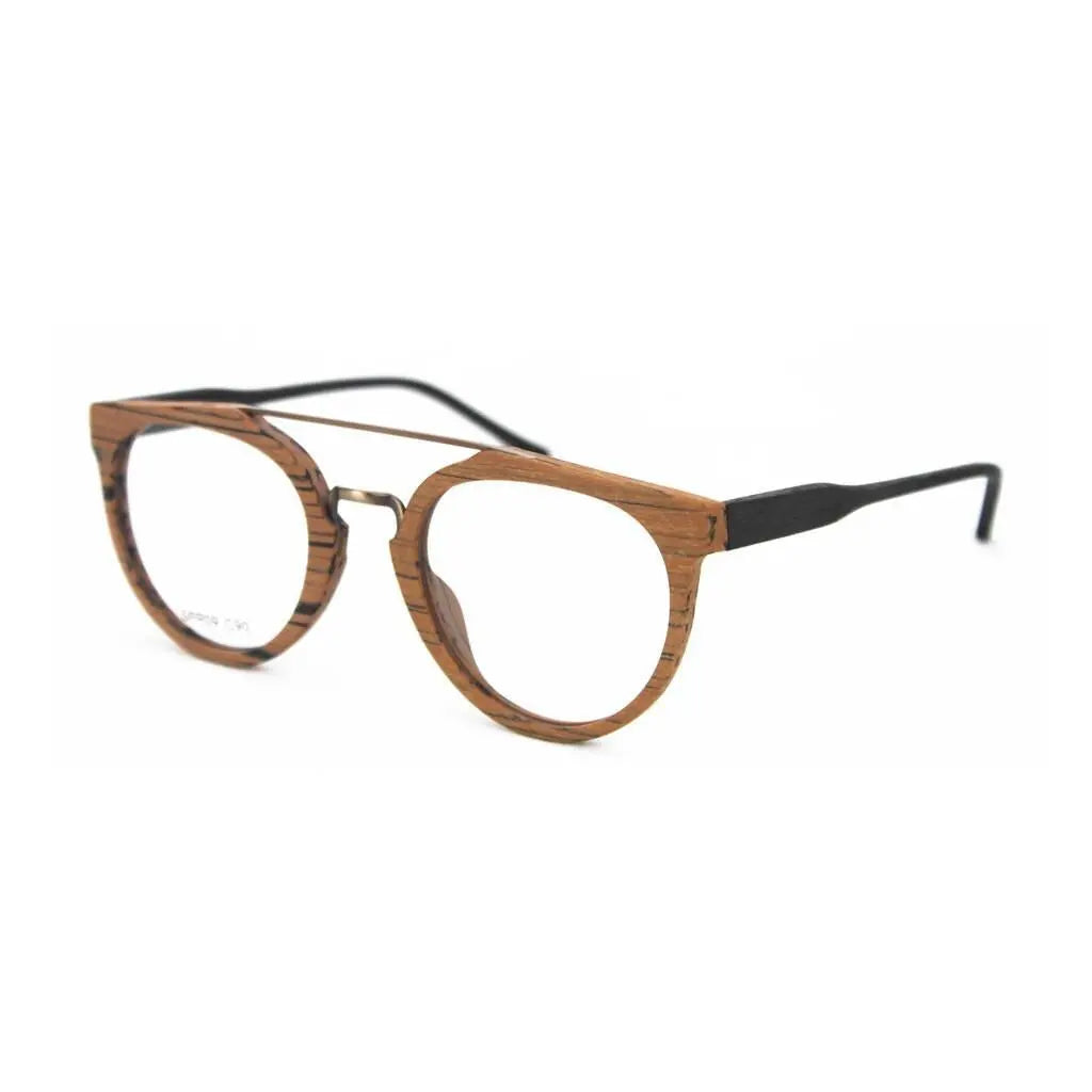 Unisex Round Full Rim Acetate Double Bridge Prescription Glasses Spr09 — view 11 | Rx Spectacle