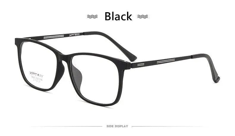 Men's Square Full Rim Titanium Prescription Glasses 9825 — view 14 | Rx Spectacle