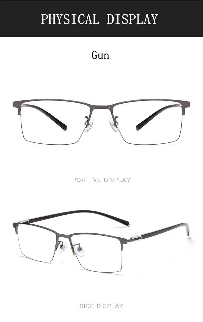 Men's Full Rim Titanium Prescription Glasses P9832 — view 13 | Rx Spectacle