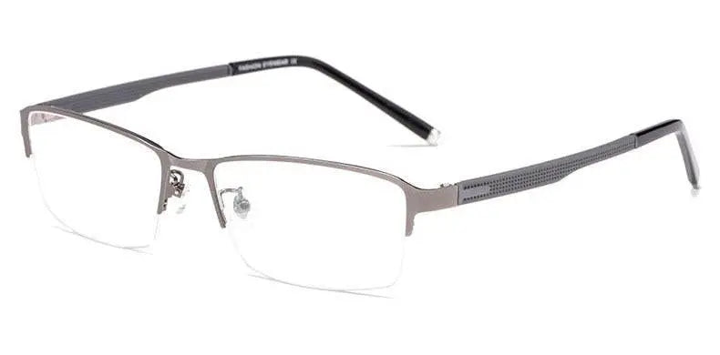Men's Rectangular Semi-Rimless Alloy Prescription Glasses 3095 — view 16 | Rx Spectacle