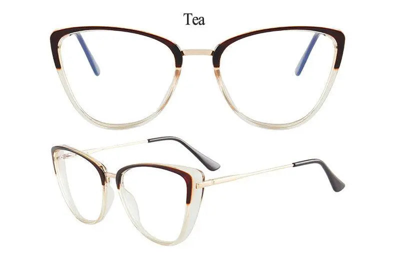 Women's Cat Eye Full Rim TR90 Prescription Glasses 7033 — view 18 | Rx Spectacle