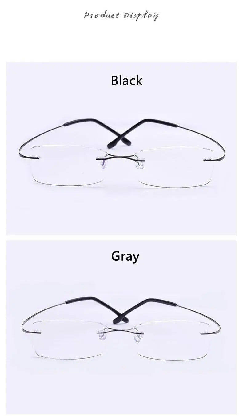 Unisex Rimless Titanium Prescription Glasses — view 16 | Rx Spectacle