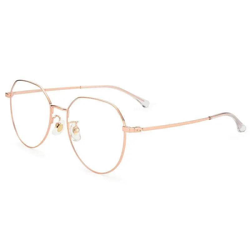Unisex Oval Full Rim Titanium Prescription Glasses 89180 — view 10 | Rx Spectacle